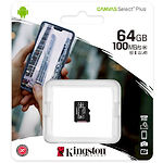 Изображение microSD XC 64Gb Kingston Canvas Select Plus А1 Class10 UHS-I (SDCS2/64GBSP) без переходника Фото microSD XC 64Gb Kingston Canvas Select Plus А1 Class10 UHS-I (SDCS2/64GBSP) без переходника