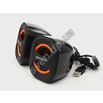 Изображение Акустическая система Smartfortec K3 black-orange акустическая система 2*2W, USB Фото Акустическая система Smartfortec K3 black-orange акустическая система 2*2W, USB