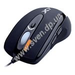 Изображение Мышка A4 X-710FS-1 Game USB+PS/2, 1 Wheel, 6 key, 2000cpi, Black Фото Мышка A4 X-710FS-1 Game USB+PS/2, 1 Wheel, 6 key, 2000cpi, Black