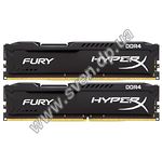 Изображение DDR-4 2шт x 8GB 2666МГц Kingston HyperX Black Fury (HX426C15FBK2/16) Фото DDR-4 2шт x 8GB 2666МГц Kingston HyperX Black Fury (HX426C15FBK2/16)