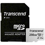 Изображение microSD XC 256 GB Transcend 300S Class10 UHS-I U3 (TS256GUSD300S-A) с SD переходником Фото microSD XC 256 GB Transcend 300S Class10 UHS-I U3 (TS256GUSD300S-A) с SD переходником