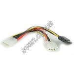 Изображение Кабель HDD Gembird Cablexpert CC-SATA-PSY2 Molex транзит в Serial ATA Power Фото Кабель HDD Gembird Cablexpert CC-SATA-PSY2 Molex транзит в Serial ATA Power