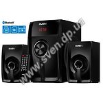 Изображение Акустическая система SVEN MS-307 black, 2.1 20W Woofer + 2*10W speaker, BT,FM, SD, LED display, ДУ Фото Акустическая система SVEN MS-307 black, 2.1 20W Woofer + 2*10W speaker, BT,FM, SD, LED display, ДУ