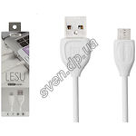 Изображение Кабель REMAX RC-050m Lesu USB-MicroUSB 1м White 1.3A Фото Кабель REMAX RC-050m Lesu USB-MicroUSB 1м White 1.3A