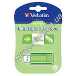 Изображение USB Flash 16Gb Verbatim {49070}, USB 2.0, "STORE N GO PINSTRIPE" зеленый Фото USB Flash 16Gb Verbatim {49070}, USB 2.0, "STORE N GO PINSTRIPE" зеленый