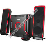 Изображение Акустическая система SVEN MS-1040 black-red, 2.1 30W Woofer + 2*15W speaker Фото Акустическая система SVEN MS-1040 black-red, 2.1 30W Woofer + 2*15W speaker