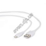 Фото Кабель Gembird Cablexpert CC-USB2-AMLM-W-0.5M USB to Lightning, 0,5м, white