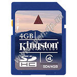 Изображение SD HC 4Gb KINGSTON (SD4/4GB) Фото SD HC 4Gb KINGSTON (SD4/4GB)