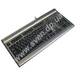 Изображение Клавиатура A4 KLS-7 X-Slim, Укр/Рус/Eng, 17 прог.кнопок, Silver+Black, USB Фото Клавиатура A4 KLS-7 X-Slim, Укр/Рус/Eng, 17 прог.кнопок, Silver+Black, USB