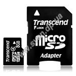 Изображение microSD HC 8GB Transcend (TS8GUSDHC4, с переходником на полный SD) Фото microSD HC 8GB Transcend (TS8GUSDHC4, с переходником на полный SD)