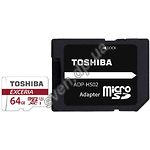 Изображение microSD XC 64Gb TOSHIBA EXCERIA Class10 (c переходником на SD, UHS-I U3, THN-M302R0640EA) Фото microSD XC 64Gb TOSHIBA EXCERIA Class10 (c переходником на SD, UHS-I U3, THN-M302R0640EA)